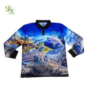 Design personalizzato sublimato stampato con bottone a maniche lunghe camicia da pesca Upf 50 + - Product Image 6
