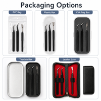 Pince à tiques en acier inoxydable noir peint par pulvérisation, ensemble de 3 outils portables de toilettage pour animaux, peigne anti-puces pour chiens, sûr et facile à utiliser