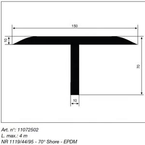 Conteneur plastique flexible résistant au feu réfrigérateur four fenêtre écart porte coulissante en bois bouchon de bande d'étanchéité inférieure - Product Image 3
