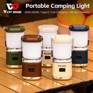 Lampe suspendue pour tente imperméable rechargeable <span class=keywords><strong>WEST</strong></span> BIKING pour l'extérieur, éclairage de travail LED pour la maison, <span class=keywords><strong>camping</strong></span> - Product Image 3