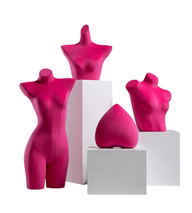 Maniquí de Mujer Sexy de Terciopelo Colorido, Parte Superior del Cuerpo, Maniquí de Mujer para Exhibición de Lencería - Product Image 3