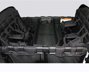 2-सीटर ढहने वाली मिश्र धातु उपयोगिता कार्ट पोर्टेबल भारी शुल्क उद्यान शिविर वैगन परिवर्तनीय फोल्डेबल आउटडोर वैगन 3 + वर्ष पुराना - Product Image 5