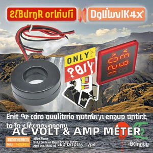 Voltmètre numérique LED, ampèremètre, fréquencemètre, AC 50-500V 0-100A, testeur de tension et de courant, compteur numérique de panneau - Product Image 2