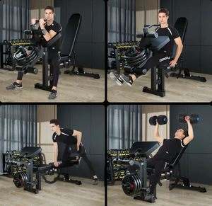 Bán Buôn Hot Bán Phòng Tập Thể Dục Sử Dụng Nhà Thiết Bị Tập Thể Dục Đa Chức Năng Có Thể Điều Chỉnh Thuyết Giáo Pad Phẳng nghiêng Giảm Tập Thể Dục Băng Ghế Dự Bị - Product Image 2