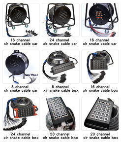 สายเคเบิล XLR ชุบทอง 16 24 ช่อง พร้อมปลอกหุ้ม PVC และฉนวนป้องกันแบบถัก 50 ฟุต สำหรับใช้กับไมโครโฟนบนเวที/สตูดิโอ - Product Image 4