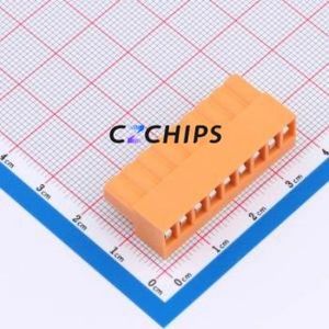MXHT396K-3.96-09P-OE01-Cu-S-A Plug-in Terminal Block P=3.96mm Connector Screw Fixing 1x9P 3.96mm Orange - Product Image 2