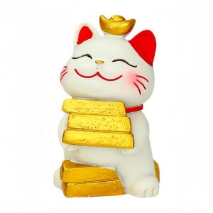 Figura Decorativa de Gato de la Suerte para Cabina de Camión, de Alta Calidad, 5.7cm*2.5cm*4.6cm, Varios Estilos Disponibles - Product Image 1