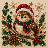 Kit de peinture diamant 5D DIY sur le thème de Noël, cadre en ABS, motif de dessin animé Père Noël et sapin de Noël, décoration murale faite à la main