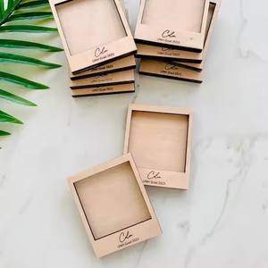 Cadre <span class=keywords><strong>photo</strong></span> miniature en bois simple avec logo personnalisé, à suspendre, bricolage, fait maison, échantillons gratuits disponibles, Noël, premier <span class=keywords><strong>anniversaire</strong></span> de bébé - Product Image 3