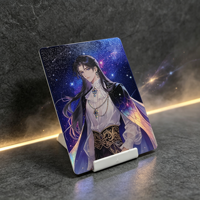 Carte postale holographique 3D personnalisée avec impression UV, thèmes Anime, Dessins animés, Musique, impression numérique, OEM, marque privée