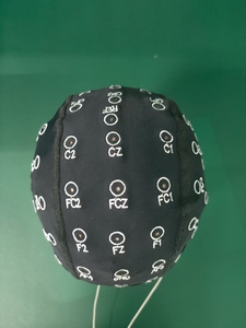 Capuchon d'électrogramme transcrânien Smart Health pour les ondes cérébrales <span class=keywords><strong>EEG</strong></span> 63 heures de positionnement noir taille unique - Product Image 5