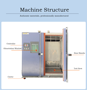 غرفة كبيرة ذات درجة حرارة ورطوبة ثابتة، غرفة مختبر كبيرة ذات بابين لدرجات الحرارة العالية والمنخفضة - Product Image 4