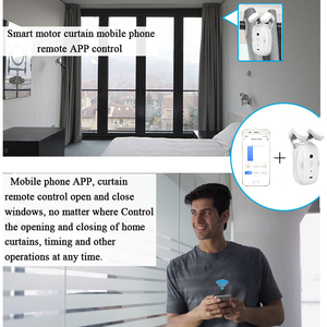 Tuya akıllı otomatik zamanlayıcı kontrolü perde roma çubuk/T/U parça Robot WIFI akıllı perde açacağı - Product Image 5