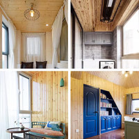 Planches de bardage en bois d'épinette, de pruche et de cèdre anti-fissuration et anti-déformation pour murs extérieurs