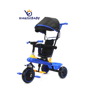 WQL – tricycle 3 roues pour enfants, pneu à air 4 en 1, roues de 12 pouces, tricycle pour bébé avec parasol, haute qualité - Product Image 2