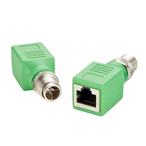 Afgeschermde M12 X-<span class=keywords><strong>code</strong></span> naar RJ45 Ethernet-connector 8-pins mannelijk, geschikt voor industriële automatisering EtherNet/IP veldbuscommunicatie - Product Image 1