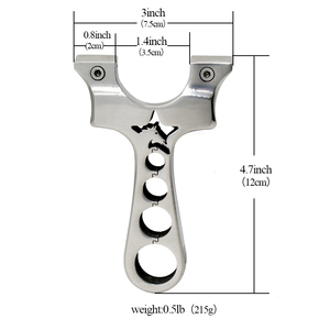 Piaoyu New Stainless Steel Star Horse Slingshot for Outdoor Hunting and Shooting <strong>Sling</strong> Shot with Rubber Band - Product Image 3