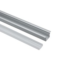 Profilé en aluminium encastré 1714A pour plâtre et cloisons sèches, pour armoires et murs de plafond