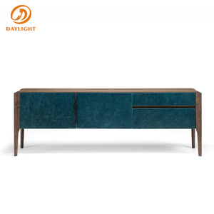 Meuble TV en bois vert nordique à décoration moderne et luxueux meuble de salon tv 70 75 85 pouces - Product Image 2