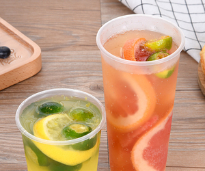 Vasos Desechables de 80 mm de Calibre, Moldeados por Inyección, Transparentes, Esmerilados, para Té con Leche, Resistentes a Altas Temperaturas - Product Image 1