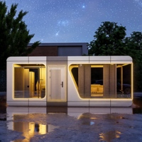 KT Apple Capsule House Design Glamping Pods Serres préfabriquées pour conteneur de logement extérieur unique