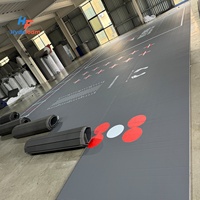 Tapis de sol en mousse XPE pliable Hydefoam avec logo personnalisé, tapis de lutte enroulable pour le judo, le tatami, la gymnastique, les arts martiaux