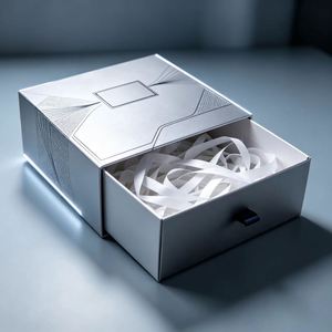 FX Custom Logo Rigid Drawer <b>Box</b> Luxury Coated Paper Packaging <b>Box</b> with Aluminum Matte Gift <b>Box</b> Manufacturer - Product Image 3