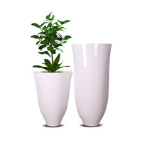 100/120/140/160/200cm de haut jardinière blanc fleur Vase décor à la maison usine en gros grand cylindre en fibre de verre sol Vases décor