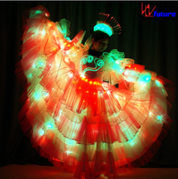 Vêtements de danse moderne de louange Robe en dentelle lumineuse d'excellente qualité Jupe tutu Caractéristique lumineuse