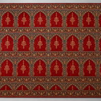 Moschee-Gebetsteppich mit Filigranem Bogendesign, Schallabsorbierend, Wasserabweisend, Maßanfertigung für Städtische Moscheen und Hauptgebetsräume