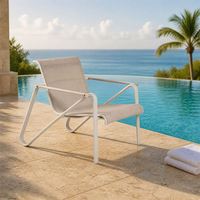 Ensemble de meubles de jardin en métal résistant aux intempéries, style nordique minimaliste, pour villa, cour, canapé, chaise, table basse, hôtels