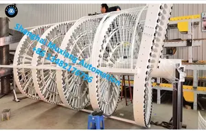 MX Muxiang Gravity Roller Spiral Conveyor / Powered Vertical Lifting Conveyor And Elevator Transport Unit Line With Modular Belt