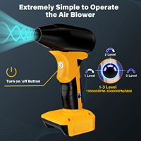 Duster électrique 130000PRM pour Dewal 20V 60V Batterie Air Duster Turbine Jet Fan Violent Turbofan Air Blower Turbine Blower