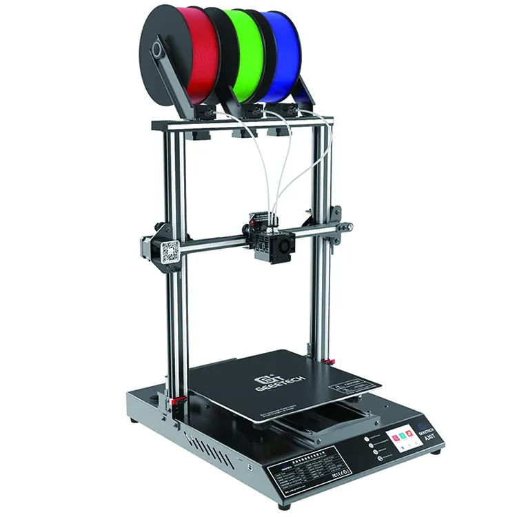 Geeetech-Imprimante 3D multicolore, impression 3 en 1, triple extrudeuse, grande taille, trois couleurs