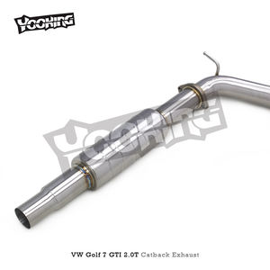 Silencieux d'échappement Catback Valvetronic pour VW <span class=keywords><strong>Golf</strong></span> <span class=keywords><strong>7</strong></span>/MK7 <span class=keywords><strong>GTI</strong></span> 2.0T 2012-2019 Tuyau d'échappement en acier inoxydable - Product Image 3