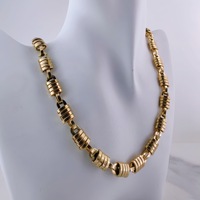 Collier chaîne cubaine Royal Miami fait main en acier inoxydable poli, maillons King Link, étanche, anti-décoloration, bijoux Hip Hop pour hommes, vente en gros