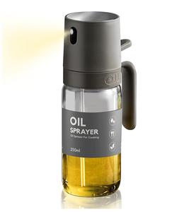 Rociador de Aceite para Cocinar de 8.5 Fl oz (250 ml), de Vidrio Resistente al Calor, con Pulverizador Único Tipo Push, Anti-Goteo, Contenedor para Condimentos - Product Image 1