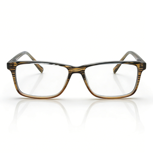Monture de lunettes carrées tendance pour femme, style vintage écaille de tortue, verres transparents dégradés - Product Image 5