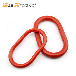 Lớp 80 thép hợp kim thả giả mạo liên kết chủ hình bầu dục vòng vòng gian lận phần cứng <span class=keywords><strong>G80</strong></span> kết nối liên kết - Product Image 1