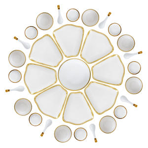 Set di stoviglie in ceramica di lusso <span class=keywords><strong>per</strong></span> cene di riunione stile classico capodanno ciotola <span class=keywords><strong>per</strong></span> <span class=keywords><strong>famiglie</strong></span> piatto popolare <span class=keywords><strong>per</strong></span> uso domestico - Product Image 6