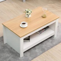 Table basse moderne nordique blanche et noire, table à café et à thé, luxe moderne