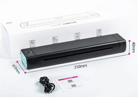 Printer Kertas Thermal M08F, Printer Mini Travel Portabel Transfer Tanpa Tinta 203DPI untuk Mobile Office