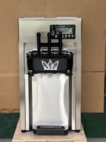 Kleine draagbare commerciële soft-icecreammachine, intelligente bediening, laag energieverbruik, drie smaken, ijsmachine voor kleine winkels