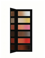 Palette de fards à paupières mats dégradés 6 couleurs, imperméable, hautement pigmentée, palette de maquillage personnalisée