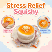 Jouet souple en forme de crêpe pour soulager le stress, cadeau pour enfants et filles, jouets anti-stress Kawaii, accessoires de voiture, porte-clés