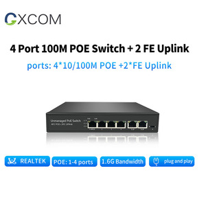 Thiết Bị Giám Sát CCTV 10/100Mbps Bộ Chuyển Mạch PoE <span class=keywords><strong>Ethernet</strong></span> Nhanh <span class=keywords><strong>4</strong></span> 8 <span class=keywords><strong>16</strong></span> 24 Cổng 48V 802.3af/At Thiết Bị Chuyển Mạch Mạng PoE - Product Image 2
