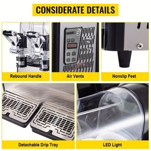 Acier inoxydable commercial 3L * 2 370W Slush Machine New Style Beverage - Product Image 6
