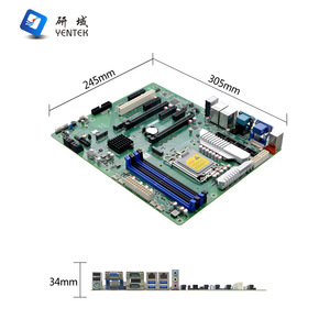 Carte mère industrielle Yentek W680VM LGA1700 ATX DDR4 Quatre canaux 2HDMI VGA Double réseau 6 ports série PCIe - Product Image 3