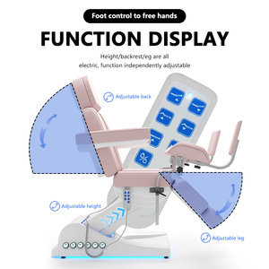 Sillón Eléctrico para Tatuajes, Masajes, Terapia Facial y Corporal, Tratamientos de Spa, Cama para Pestañas, con 3 o 4 Motores, para Salón de Belleza y Bienestar - Product Image 6