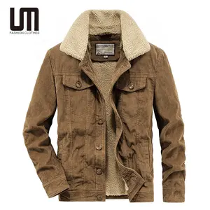 Liu Ming Hot Selling Winter Herren Mode Dicke warme Cord jacke Plus Size Fleece Pelz kragen Wind dichte Freizeit mäntel